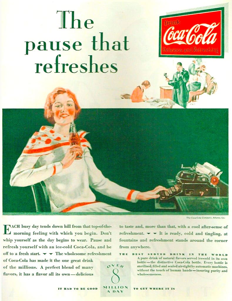 En qué se parece tu negocio a Coca-Cola - Publicidad 19290901 The Pause That Refreshes